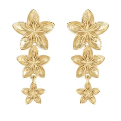 Nava Tiara Ohrringe in vergoldetem Sterlingsilber