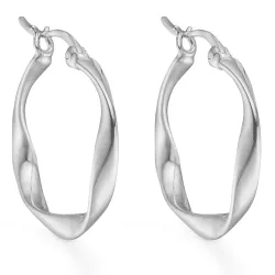 Studio Z Curved Kreole in Silber