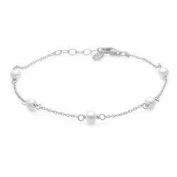 Studio Z Shore Perle Armband in Silber