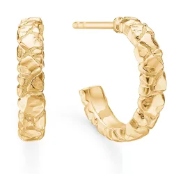 Studio Z Element Kreole in vergoldetem Sterlingsilber