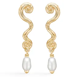 Studio Z Wave Ohrringe in vergoldetem Sterlingsilber