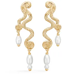 Studio Z Wave Ohrringe in vergoldetem Sterlingsilber