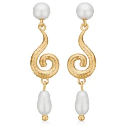 Studio Z Curiosity Ohrringe in vergoldetem Sterlingsilber