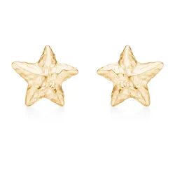 Studio Z Starfish Lustre Ohrstecker in vergoldetem Sterlingsilber