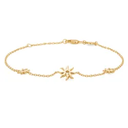 Studio Z Ocean Aura Armband in vergoldetem Sterlingsilber