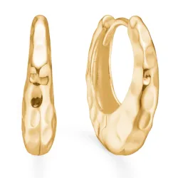 Studio Z Bumped Kreole in vergoldetem Sterlingsilber