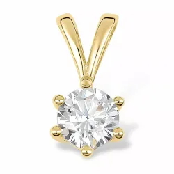 runder Anhänger aus 9 Karat Gold - Gold Collection