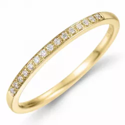 Diamant Memoirering in 14 Karat Gold 0,09 ct