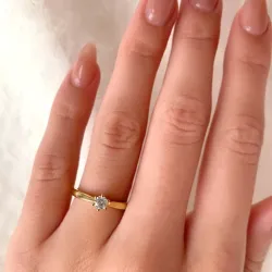 Solitärring aus 9 Karat Gold - Gold Collection