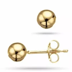 5 mm Scrouples Kugel Ohrringe in 8 Karat Gold