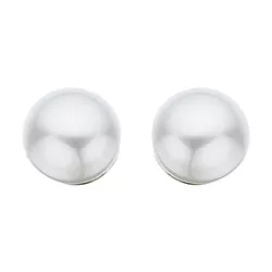 4 mm scrouples perle ohrringe in silber