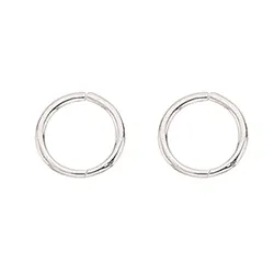 9 mm scrouples kreole in silber