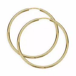 40 mm Scrouples Kreole in vergoldetem Sterlingsilber