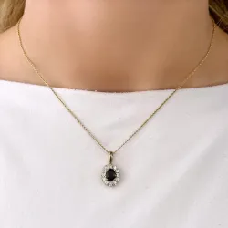 Rosettenanhänger in 14 karat Gold 0,55 ct 1,05 ct