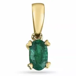 Smaragd Anhänger in 14 karat Gold 0,26 ct