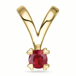 Rubin Goldanhänger in 14 karat Gold 0,30 ct