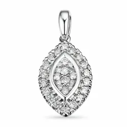 Brillant Anhänger in 14 karat Weißgold 0,35 ct