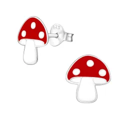 Pilz Ohrringe in Silber - Little Ones