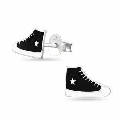 Turnschuhe Ohrringe in Silber - Little Ones