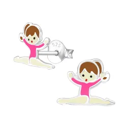 Gymnast Ohrstecker in Silber - Little Ones