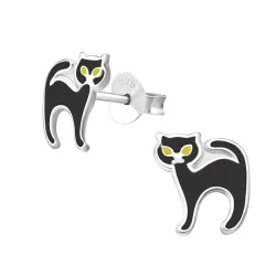 Katzen Ohrringe in Silber - Little Ones