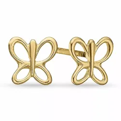 Aagaard Schmetterling Ohrringe in vergoldetem Sterlingsilber