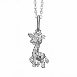 Aagaard Giraffe Anhänger mit Halskette in Silber
