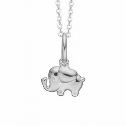 Aagaard Elefant Anhänger mit Halskette in Silber