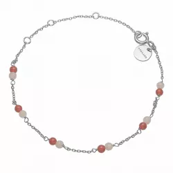 Aagaard Armband in Silber rotem Achat pink Mondstein