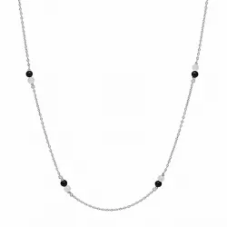 Aagaard Halskette in Silber schwarz Onyx grünem Amazonit