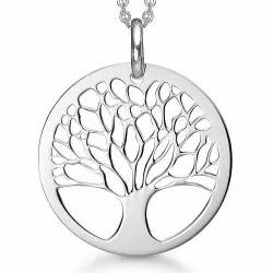 25 mm Støvring Design Lebensbaum Halskette mit Anhänger in Silber