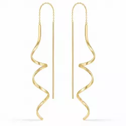 Støvring Design lange Ohrringe in vergoldetem Sterlingsilber