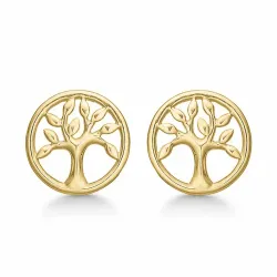 7,5 mm Støvring Design Lebensbaum Ohrringe in 8 Karat Gold
