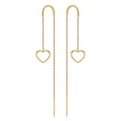 Støvring Design Herz Ohrhänger in 8 Karat Gold