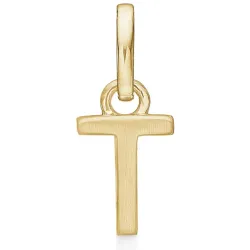 Støvring Design buchstab t Anhänger in vergoldetem Sterlingsilber