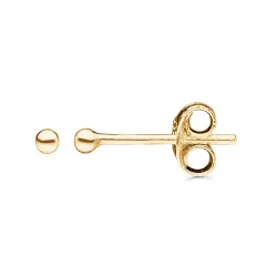 2 mm Støvring Design Kugel Ohrringe in 8 Karat Gold