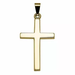 16 x 24,5 mm Støvring Design Kreuz Anhänger in 14 Karat Gold