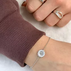10 mm Siersbøl Marguerite Armband in Silber