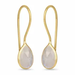 Mondstein Ohrringe in vergoldetem Sterlingsilber - Loom Stones