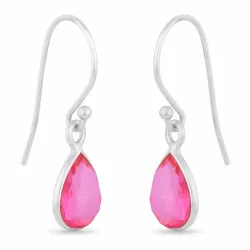 lange Tropfen Ohrringe in Silber - Loom Stones