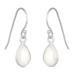 lange Opal Ohrringe in Silber