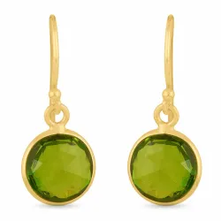 Peridot Ohrringe in vergoldetem Silber - Loom Stones
