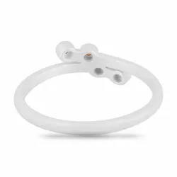 matter mehrfarbigem Ring aus Silber