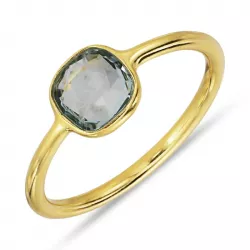 Aquamarin Ring aus vergoldetem Sterlingsilber