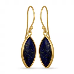 Lapis Lazuli Ohrringe in vergoldetem Sterlingsilber