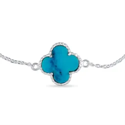 Kleeblatt Armband aus Silber und Anhänger aus Silber