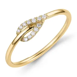 Diamant Ring in 9 Karat Gold 0,06 ct - Simple Diamonds