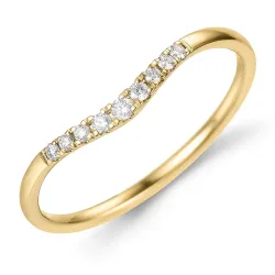 Diamant Ring in 9 Karat Gold 0,09 ct - Simple Diamonds