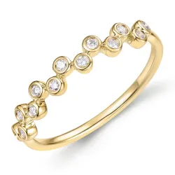 Diamant Ring in 9 Karat Gold 0,14 ct - Simple Diamonds