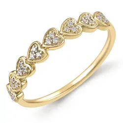 Diamant Ring in 9 Karat Gold 0,10 ct - Simple Diamonds